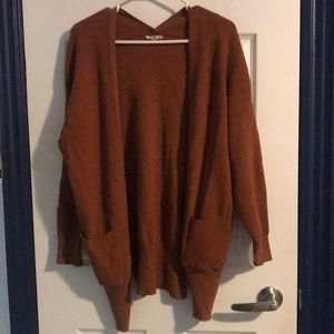 Brown cardigan